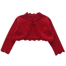 Red Children Sweater Cardigan Kids Jackets for Girls Cotton Beach Coat Fashion Girls Clothes for 1 2 3 4 5 6 8 Years Old 195108 2024 - buy cheap