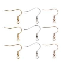 LINSOIR 20pcs/lot Stainless Steel Ear Hooks Earring Wires Gold Color Earring Wire Hooks With Balls DIY Jewelry Components F7583 2024 - buy cheap