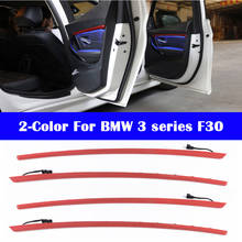 Luzes coloridas para porta de carro, universal, laranja, 2 cores, neon, iluminação decorativa, para bmw 3 séries f30 2012 a 2018 2024 - compre barato