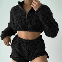 Fluffy Two Piece Set Lounge Sexy 2 Piece Set Women Sweater Knit Set Tank Top And Pants Casual Homewear Outfits Home Suit 2024 - buy cheap