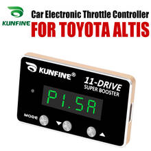 Kunfine controlador eletrônico de acelerador de carro, potente do acelerador de corrida para toyota altis, peças acessórias de ajuste, 11 unidades 2024 - compre barato