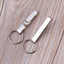 6 Pcs Key Holder Stainless Steel Belt Clip Key Ring Useful Keychain Men Jewelry 2024 - buy cheap