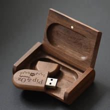 JASTER Free custom logo wooden+Box Personal LOGO pendrive 4GB 16GB 32GB 64GB usb Flash Drive U disk Memory stick wedding Gift 2024 - buy cheap