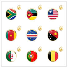 África do sul, moçambique, libéria, camarões, verde, papua nova guiné, argélia, bélgica, portugal bandeira nacional anéis ajustáveis para presente 2024 - compre barato