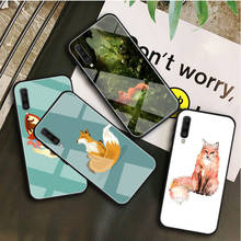 Fox red Tempered Glass Case For Samsung Galaxy A 10S 10E 20S 20E 30S 40 50S 60 70 80 90 6 7 8 Shell 2024 - buy cheap