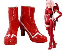 Darling in the Franxx Zero Two Code 002 Cosplay Boots Red Shoes High Heel Custom Made Any Size 2024 - buy cheap