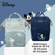 Bolso grande de Disney con dibujos de Minnie y Mickey para pañales, mochila para el cuidado del bebé/maternidad, 2024 - compra barato