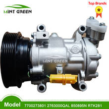 Auto Car AC A/C Compressor for RENAULT CLIO II MEGANE KANGOO NISSAN KUBISTAR 8200600117 7700273801 2763000QAL 850895N RTK281 2024 - buy cheap