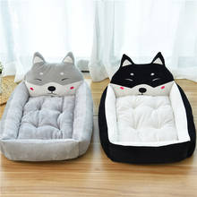 Large Pet Cat Dog Bed 7Colors Warm Cozy Dog House Soft Fleece Nest Dog Baskets House Mat Autumn Winter Waterproof Kennel 2024 - buy cheap