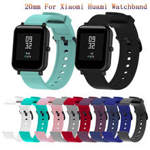 Pulseira de relógio inteligente, pulseira de silicone esportiva para huami amazfit gts 2/mini smartwatch para xiaomi amazfit bip s/u/pro/gts 2e 2024 - compre barato