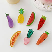 Horquillas de modelado de frutas y verduras para mujer y niña, accesorios para el cabello, pasador hecho a mano, horquilla, tocado 2024 - compra barato