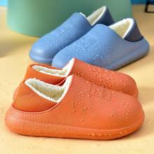 New Winter Slippers Warm Men Shoes Waterproof Women Couples Non-Slip Plush Cotton Indoor Outdoor Cozy Home Autumn Thick Heels 2024 - buy cheap