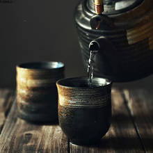 Taza de agua de cerámica de estilo japonés, vajilla de cerámica pintada a mano, Kungfu, vajilla de cocina 2024 - compra barato