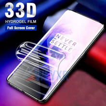 Real 33D Macio Filme de Hidrogel Para OnePlus 6T 7Pro Cobertura Completa Filme Protetor de Tela Para OnePlus 5 T Uma além de 7 6 Pro Macio Claro 2024 - compre barato