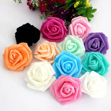 100pcs 6cm Artificial EVA Foam Rose Wedding Flower Heads DIY Hair Garland Corsage Accessories Bridal Bouquet Decoration 2024 - buy cheap