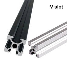 Industrial European Standard 3D Printer Frame Silver Oxide Anodized V Slot Linear Rail Aluminum Extrusion Profile 2020 Series 2024 - buy cheap