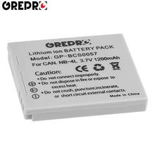 1Pc 1200mAh NB-4L NB4L Battery for Canon IXUS 30 40 50 55 60 65 80 100 I20 110, 115, 120, 130 is 117, 220, 225, 230, 255 H 2024 - buy cheap