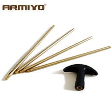 Armiyo-varilla giratoria de latón, Kit de limpieza de pistola, diámetro de 5mm, 75cm de longitud, accesorios, tamaño de rosca 8-32 2024 - compra barato