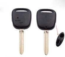 Remote Fob Case Cover 2 Buttons Holes on side of Shell Car Key Blank Shell For Toyota 2024 - buy cheap