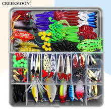 140pcs Lure Kit Set Spinner VIB Soft Hard Lures Spoon Crank Baits Fishing Hooks Fishing Tools Tackle Box Mixed Accessories Set 2024 - buy cheap