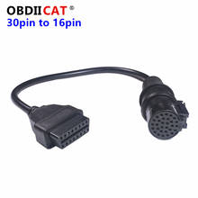 Hot Sale Iv-eco 30Pin to OBD2 16Pin Female Truck OBD2 Cable OBDii Connector Ive-co 30 pin to 16 pin 2024 - buy cheap