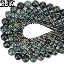 Natural Stone Beads Green Polar Jades Kambaba Jades Round Loose Beads 4 6 8 10 12MM Fit DIY Necklace Bracelet Jewelry Making 2024 - buy cheap