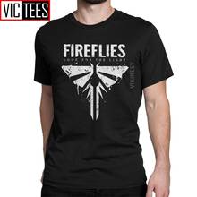 Men's Fireflies Last Of Us T Shirt Ellie Joel Tlou Video Game 100 Percent Cotton Clothes Humorous O Neck T-Shirt 2024 - buy cheap