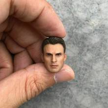 1/12 Chris Evans Head Sculpt PVC Male Head Fit 6'' Soldier Action Figure Body 2024 - buy cheap