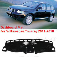 Capa protetora para painel de autos, capa antiderrapante para volkswagen vw touareg 2011-2018 7p 2024 - compre barato