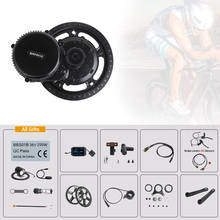 Bafang-motor para bicicleta elétrica bbs02b, kit de conversão para ebike, com sensor de engrenagem, 36v, 500w 2024 - compre barato