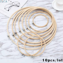 10pcs/lot Mini Large Embroidery Hoops Cross Stitch Ring Circle Needlecraft Sewing Tools Frame Bamboo DIY Art Craft Wooden 8-36cm 2024 - buy cheap