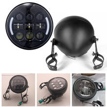 Marlaa-faro delantero LED para motocicleta, carcasa de 5-3/4 pulgadas para Cafe Racer Kawasaki Triumph Cruiser Honda Shadow Bobber, 5,75 2024 - compra barato