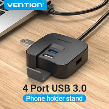 Внешний usb-хаб Vention 3,0, 4-портовый usb-разветвитель с портом питания Micro USB для ноутбука, компьютера, жесткого диска, аксессуар, концентратор USB 2,0 2024 - купить недорого