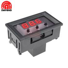Termômetro digital com display de led, medidor de temperatura de cabo de temperatura w1209 dc 12v 2024 - compre barato