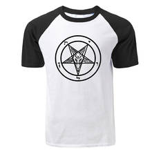 Pentagram Gothic Occult Satan New Men's New Summer Men Clothes 2019 Fashion Short-sleeve Raglan T-shirt Cool Tops Tees 2024 - buy cheap