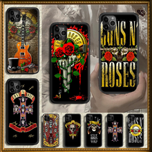 Чехол для телефона Rock Guns N Roses, чехол для iphone 5 5s se 2 6 6s 7 8 12 mini plus X XS XR 11 PRO MAX, черный мягкий Etui, модный 2024 - купить недорого