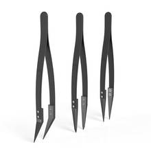 Black Ceramic Tweezers Set - Antistatic,Anticorrosion,Antinetic,Highly Heat Resistant(3Pack) 2024 - buy cheap