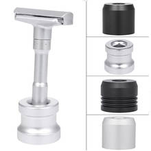 1PC Round Mustache Shaver Brush Base Razor Manual Shaving Brush Stand Zinc Alloy Mustache Shaving Brush Holder Salon Barber Tool 2024 - buy cheap