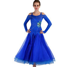 Ballroom dancing dresses royal blue standard ballroom dance dress junior dance dresses mq086 2024 - buy cheap