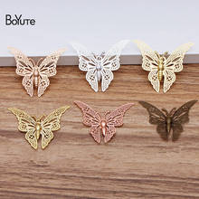 BoYuTe (20 Pieces/Lot) 35*32MM Butterfly Corrosion Sheet Diy Hand Made Metal Brass Pendant Jewelry Accessories Wholesale 2024 - buy cheap