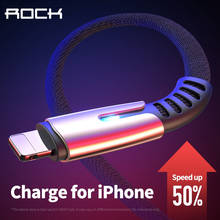 Rock date usb cable for iphone cable 11 pro max Xs Xr X 8 7 6 plus 6s 5 s ipad fast charging cables mobile phone charger Cord 2024 - buy cheap