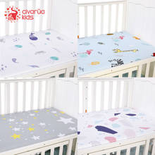 100% Microfabric Crib Fitted Sheet Soft Breathable Baby Bed Mattress Cover Cartoon Newborn Bedding For Cot Size 130*70cm 2024 - buy cheap
