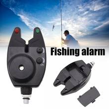 Alarme de mordida de peixe para pesca, campainha eletrônica com bateria para pesca, alerta noturno alto, sirene diurna com indicador r7g0 2024 - compre barato