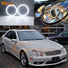 For Mercedes Benz C CLASS W203 C230 C320 C350 C55 C32 Xenon headlight Ultra bright SMD LED Angel Eyes halo rings kit Car styling 2024 - buy cheap