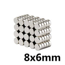 10/20/50PCS 8x6 mm Powerful Magnetic 8mmx6mm Permanent Small Round Magnet 8x6mm Neodymium Magnet Super Strong magnets 8*6 mm 2024 - buy cheap