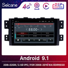 Seicane 9 "тачскрин автомобильный Радио Android 8,1 Bluetooth GPS Navi для 2008-2016 KIA Borrego автомобильный стерео с зеркалом Link WIFI USB 2024 - купить недорого