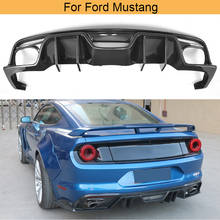 Difusor traseiro de fibra de carbono spoiler para ford mustang convertible coupe 2 porta apenas 2015-2017 eua mercado difusor traseiro 2024 - compre barato