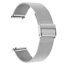 16 18 20 22mm pulseira de relógio de aço inoxidável milanês universal metal tecido cinta substituto dw preto rosa ouro faixa de pulso 2024 - compre barato