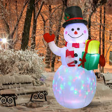 LED Illuminated Inflatable Snowman Air Pump Night Lamp Christmas Decoration Outdoor Garden Toys Home Party Decorations New Year 2024 - buy cheap