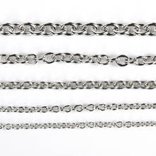 2-5 Meter Stainless Steel Weld Cross O Chain DIY Necklace Bracelet Findings Accessories Link Chains For Jewelry Making Supplies 2024 - buy cheap
